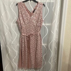 Lia Lee Pink Lace Dress, Size XL
